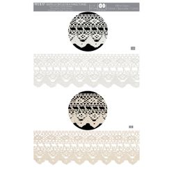 09172 Scalloped, 2 Row Lace, 100% Cotton