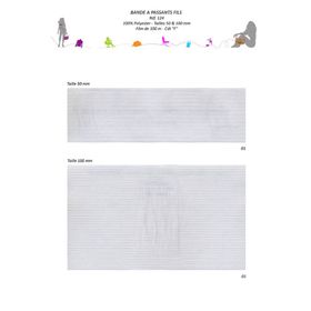 00124 Curtain Tape with Thread Rod Pockets