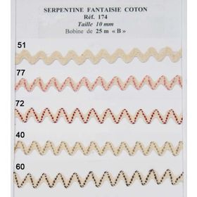 00174 Novelty Cotton Ric Rac, 10mm