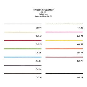 00665 Cotton, Leather-Look Cord, 2mm