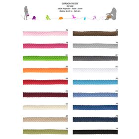 00686 8mm Braided Cord, Polyester
