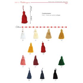 00712 Rayon Tassel, 8cm