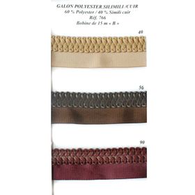 00766 Galon with Faux Leather Braid