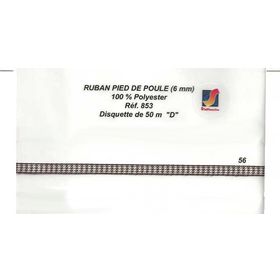 00853 Polyester Herringbone Ribbon, 6mm