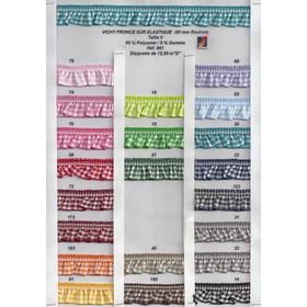 00881 Stretch Ruffled Gingham Trim