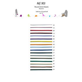 00903 Elastic Rattail, 3mm