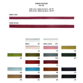00910 Velvet Ribbon - Bulk