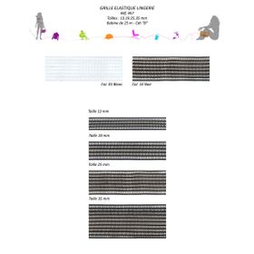 00957 Elastic, 13mm/19mm/25mm/35mm
