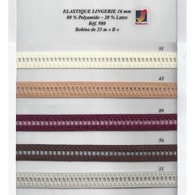 00980 Entredeux Lingerie Elastic 18mm