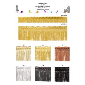 01020 Lurex Fringe with Braided Header