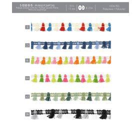 01030 Multicolor Tassel Fringe, 15mm