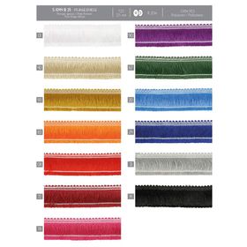 01044 25mm 100% Polyester Fringe