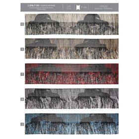 01046 Printed Fringe, 10cm & 8cm