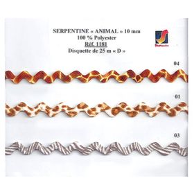 01181 Animal Print Ric Rac, 10mm