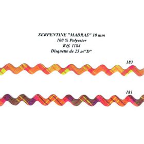 01184 Plaid Ric Rac - 10mm