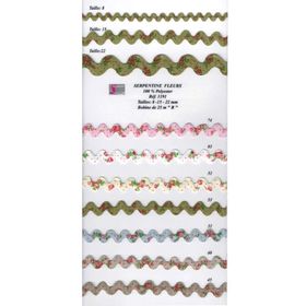 01191 Polyester Floral Pattern Ric-Rac