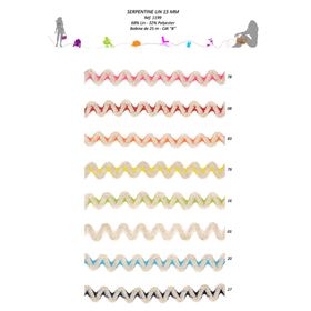 01199 Novelty Ric-Rac, 15mm, Linen/Polyester