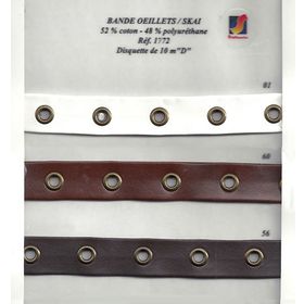 01772 Lacing Trim on Faux Leather