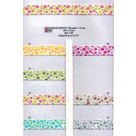 01792 Mosaic Print Bias, 20mm