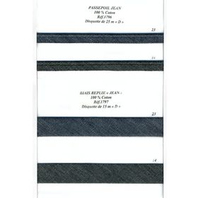 01797 100% Cotton Bias - Denim