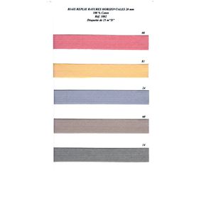 01802 Striped Bias, 100% Cotton, 20mm