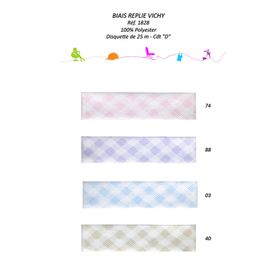 01828 100% Polyester Gingham Bias