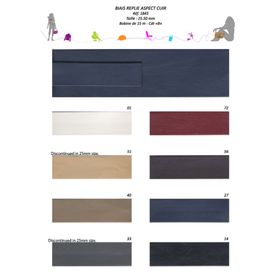 01845 Faux Leather Bias Tape 25mm & 50mm