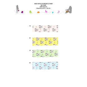 01884 Teddy Bear Bias Tape