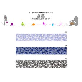 01895 Paisley Bias, 100% Cotton