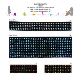 01918 Elastic Trim with Lurex, 27 & 60mm