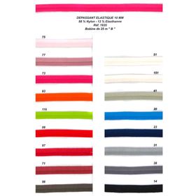 01935 Elastic Cording w/ Lip, 10mm