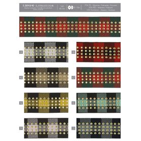 02109 Studded Plaid Elastic, 40mm