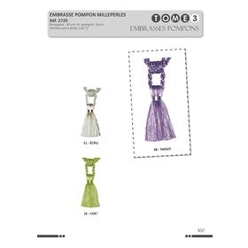 02720 Shiny Tassel Tieback, 49cm