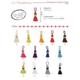 02941 Rayon Mini Tassel, 2.5cm