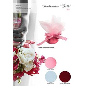 03416 Scalloped Edge Tulle Rounds,100pc