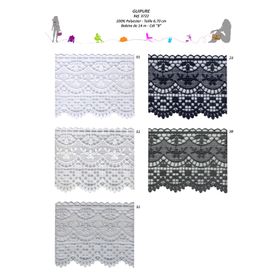 03722 Polyester Guipure Lace, 6.7cm