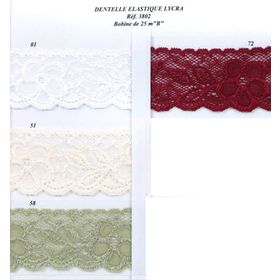 03802 Elastic Raschel Lace