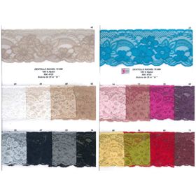 04125 100% Nylon Raschel Lace, 70mm