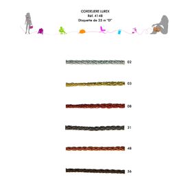 04148 Lurex Braided Cord, 5mm