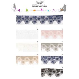 04201 100% Polyester Lace, 30mm