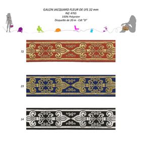 04765 Fleur De Lis Jacquard