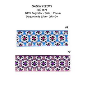 04875 Flower Jacquard, 25mm