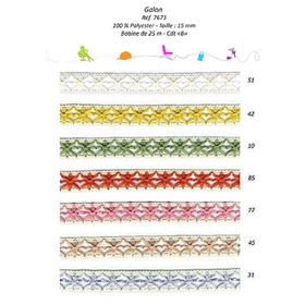 07673 Asterisk Pattern Braid, 15mm