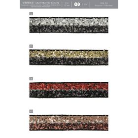 11073 Two-Tone Sequin Trim, 32mm