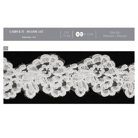 11089 Embroidered Lace, 75mm