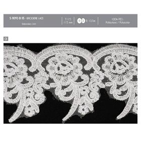 11093 Embroidered Lace, 115mm