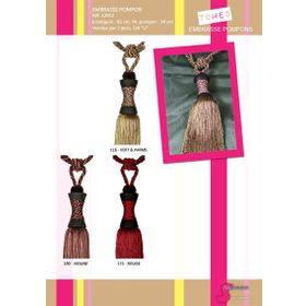 12012 Tassel Tieback w/ Braided Top