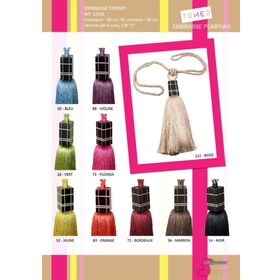 12028 Tieback w/ Art Deco Bead