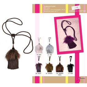 12033 Feather Top Tassel Tieback