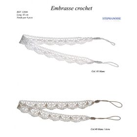 12046 Crochet Lace Tieback, 65cm